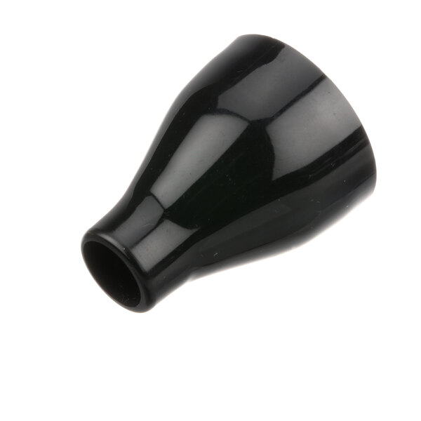 A black plastic Wunder-Bar soda nozzle with a black cap.