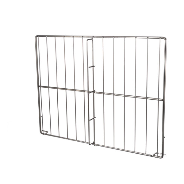A US Range oven rack for a Garland range with two metal bars on it.