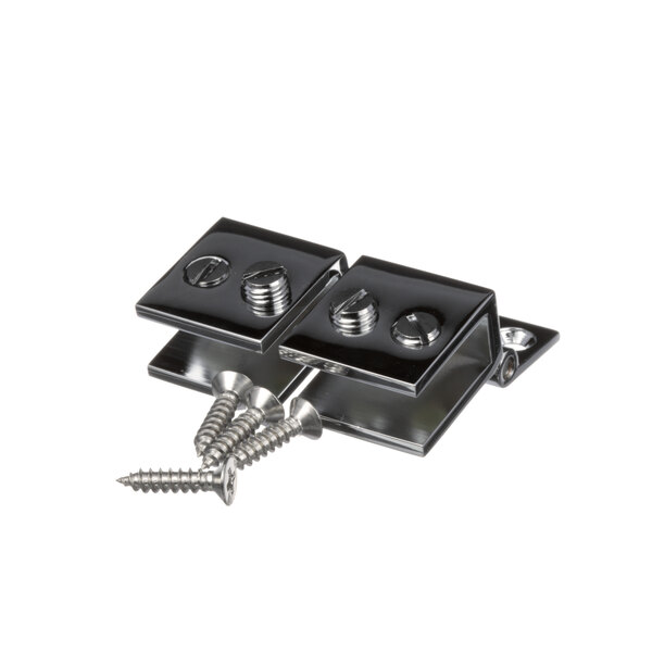A Delfield hinge set screw package containing two screws.