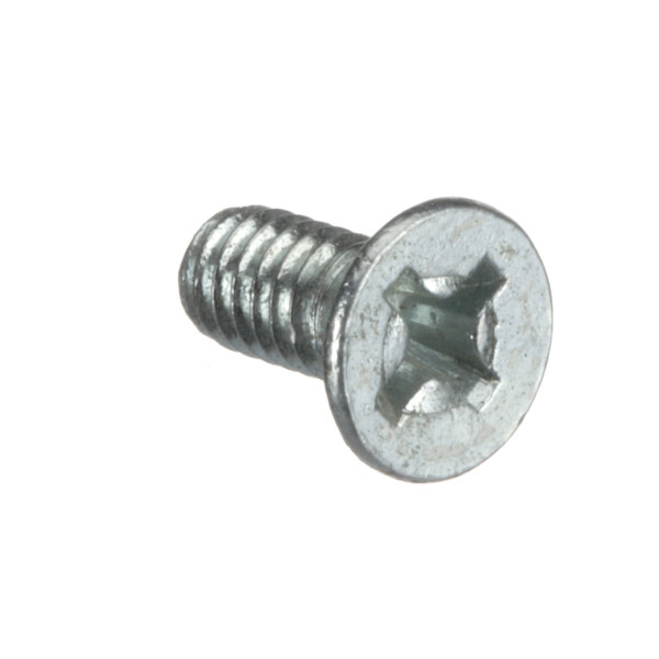 A close-up of a Hobart SC-021-22 screw with a hole in it.