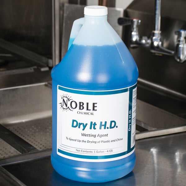 Noble Chemical 1 gallon / 128 oz. Dry It HD Premium Rinse Aid gallon / Drying Agent - 4/Case