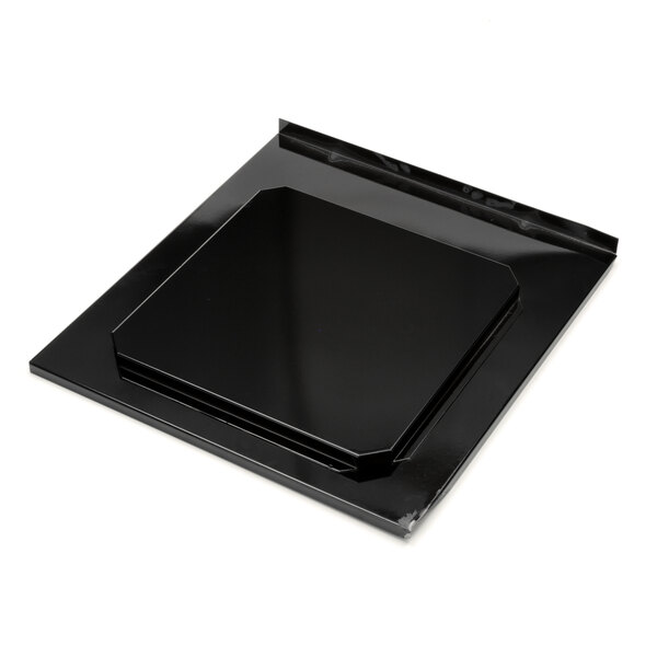 A black square baffle for a Southbend oven on a white surface.