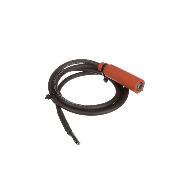 A black and orange Middleby Marshall ignition cable with a red plug.