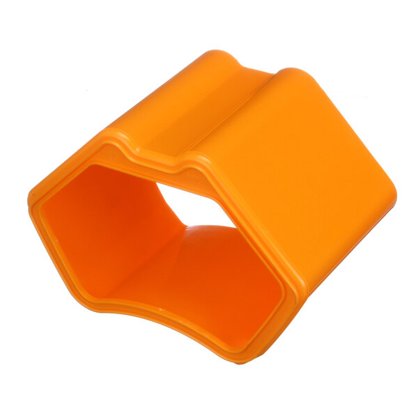 An orange plastic Zumex Pro orange peel bucket.