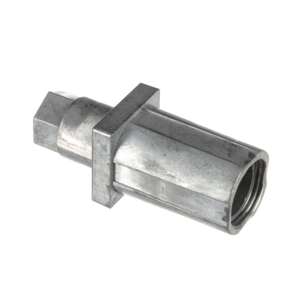 A Cleveland Kason stainless steel pipe fitting with a nut.