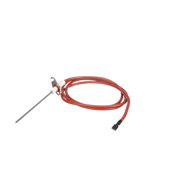 A Nieco 26300 flame sensor with a red cable, long tip, and red connector.