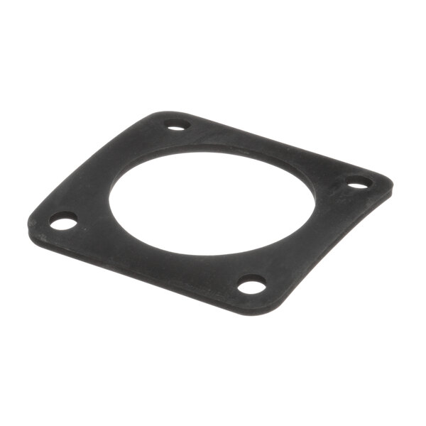 A black rubber gasket for an Insinger dishwasher pump section with an oval hole.