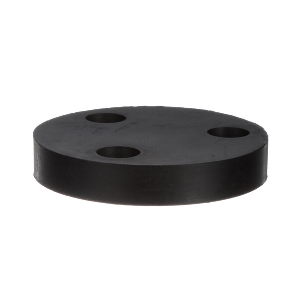 A black round Hobart stand pipe cover with holes.