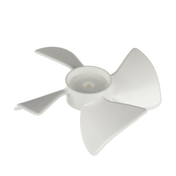 A white plastic Glastender fan blade.