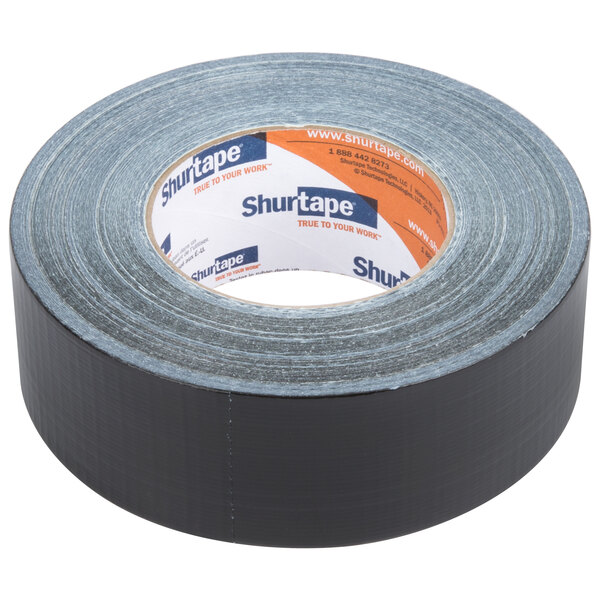 Shurtape PC609-48/55BLK Industrial Grade Cloth Black Duct Tape x 60 yds. 2 in 