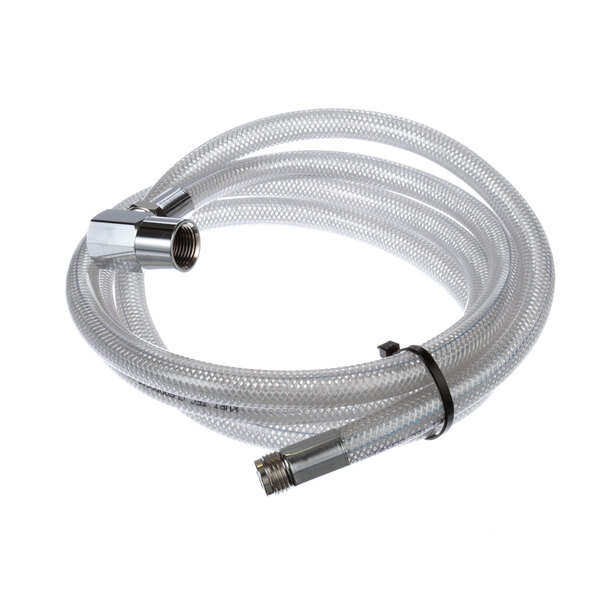 A white Alto-Shaam hose with a metal connector.