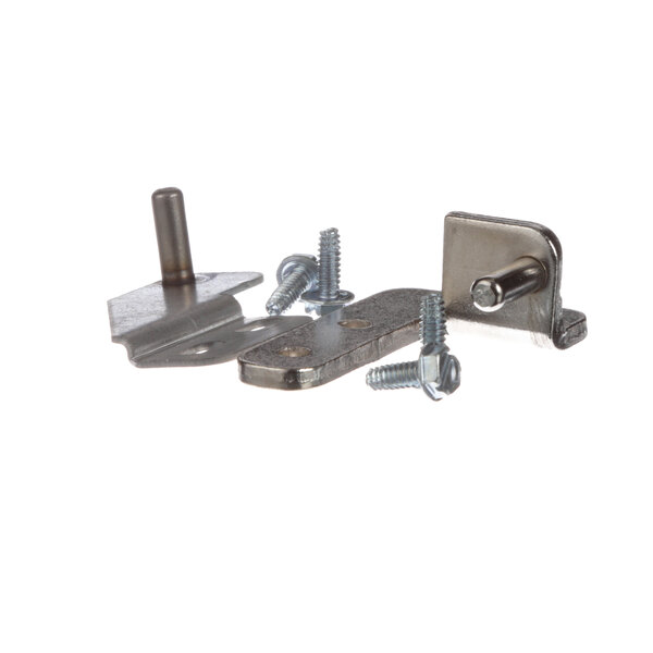 A pair of screws and nuts from a Pitco B3801901-C Hinge Kit.