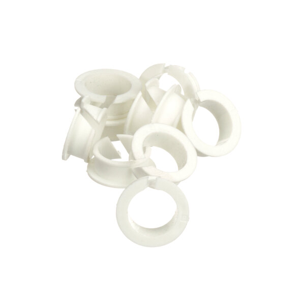 A pile of white Antunes crossover rings.