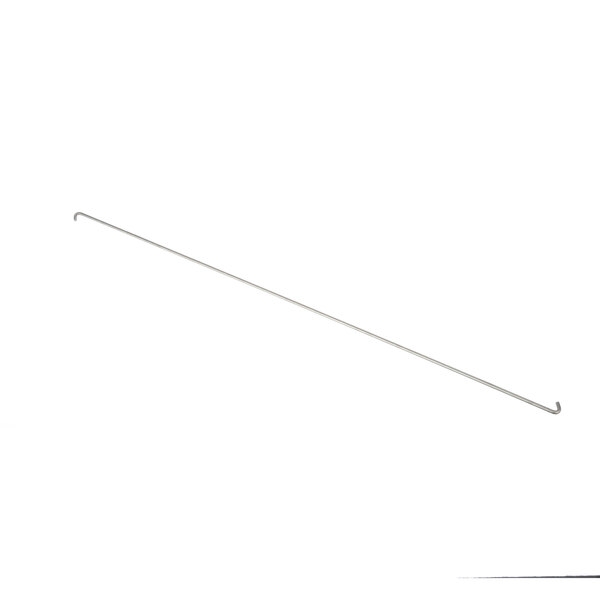 A long thin metal rod with a hook at one end.