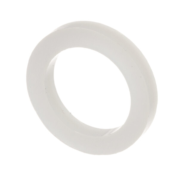 A white rubber washer with a white background.