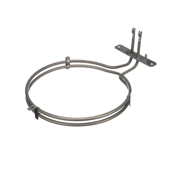 A Moffat convection oven element with a metal ring and wires.