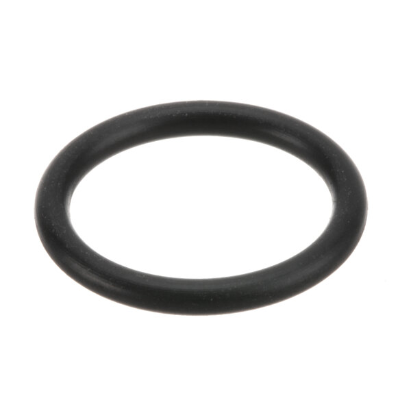 A black rubber Vulcan O-Ring on a white background.