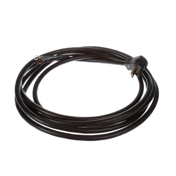 A black Delfield 14/3 cord with a plug.