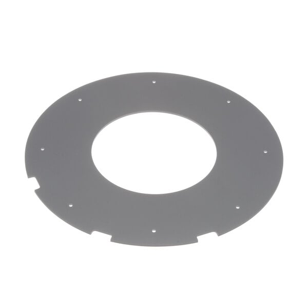 A white circular rubber baffle with holes.