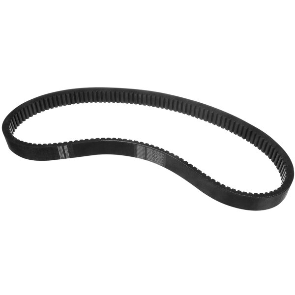 A black belt with a black rubber band.