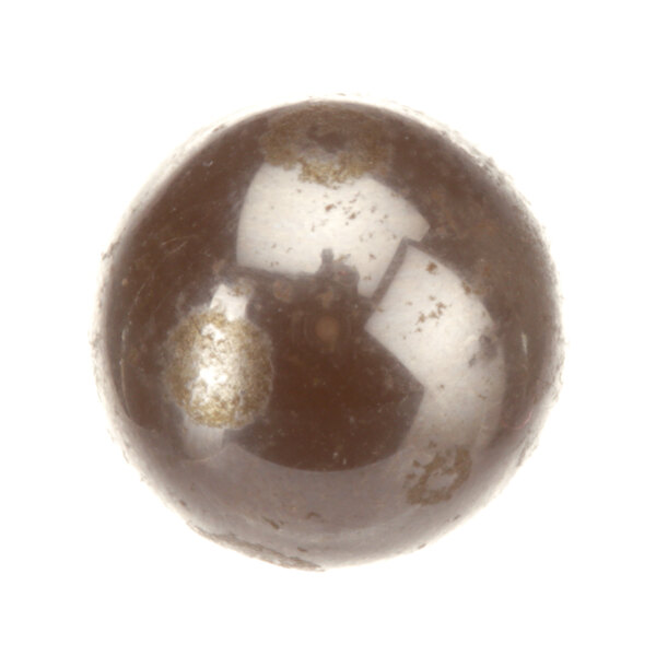 A brown and white marble Globe 362 knob ball.