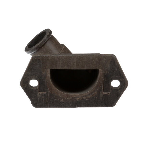 A Groen metal steam port with a hole in it.