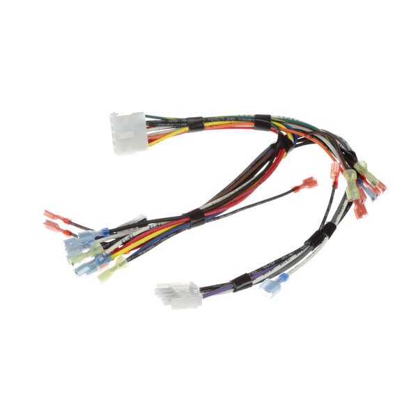 A white US Range mechanical control panel wiring harness with several colored wires.