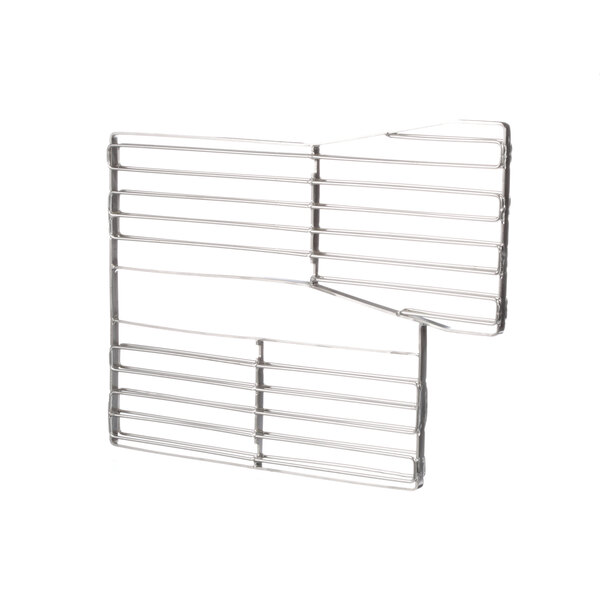 A metal wire rack with several bars.