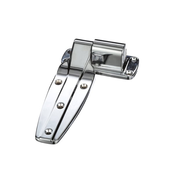 A silver Thermo-Kool hinge with screws.