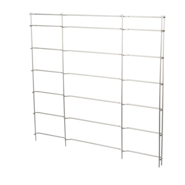 A Groen rack lid support with many metal rods on it.