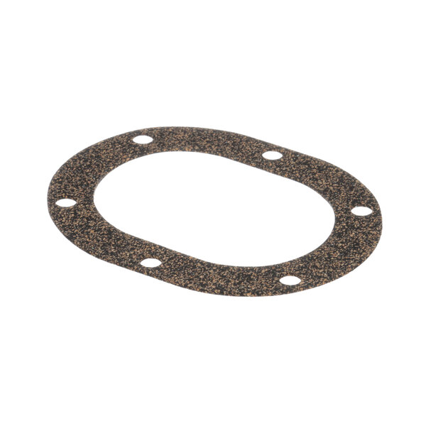 A brown and black Hobart 00-476091 gasket on a table.