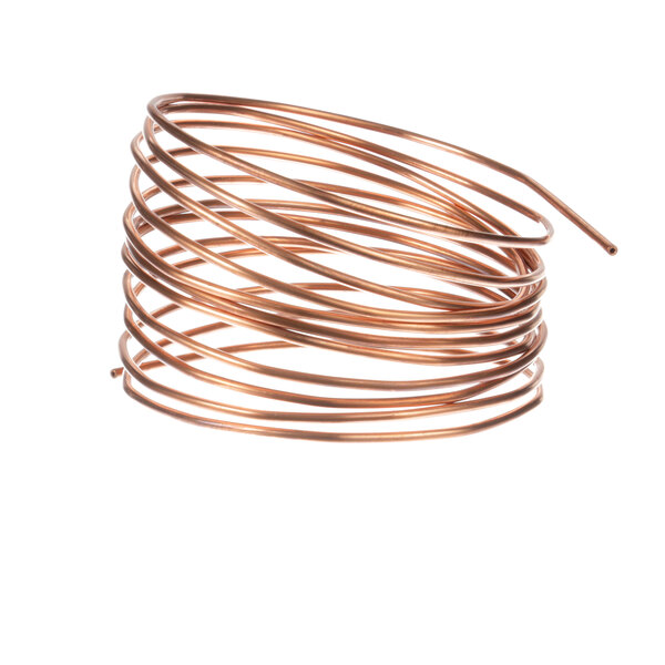 A coil of copper capillary tube.