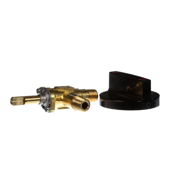 A brass Southbend valve kit with a black and brass handle.