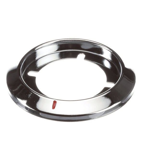 A shiny stainless steel circular Doyon Baking Equipment ELT620 bezel.