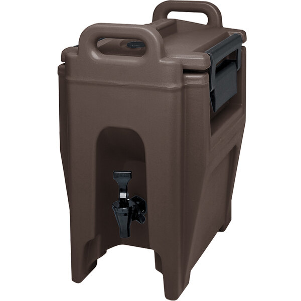 Cambro UC250131 Ultra Camtainers® 2.75 Gallon Dark Brown Insulated Beverage Dispenser
