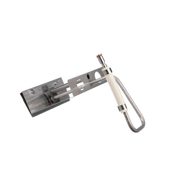 A metal Winston Industries Inc. filter tube clamp with a white handle.