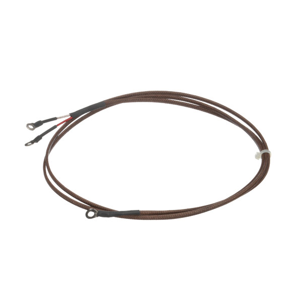 A brown Crown Steam thermocouple cable with two ends.