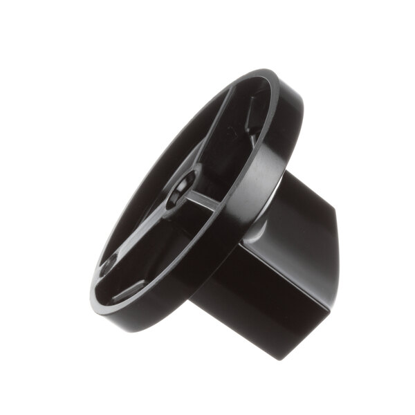 A black plastic Garland griddle knob with a black center.