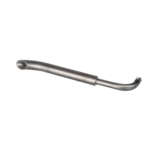A stainless steel metal pipe with a long handle.
