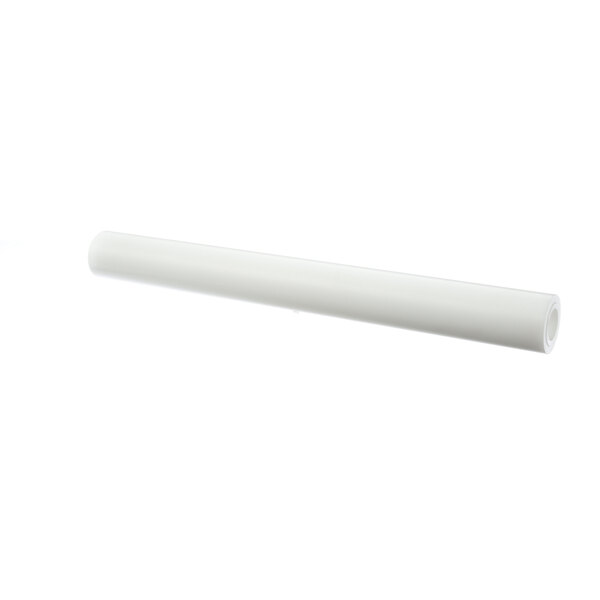 A white tube with a black handle.