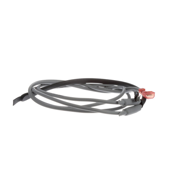 A Delfield heater drain cable with red and black connectors.
