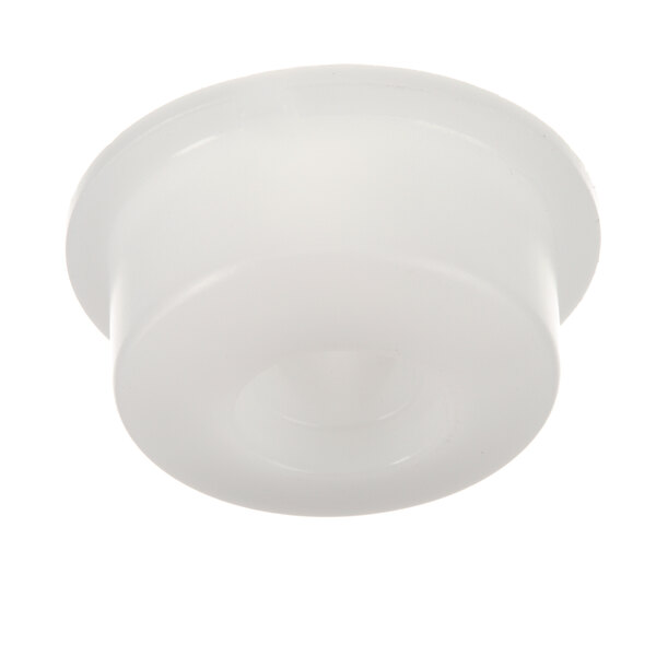 A white plastic flange for a Grindmaster-Cecilware coffee machine.