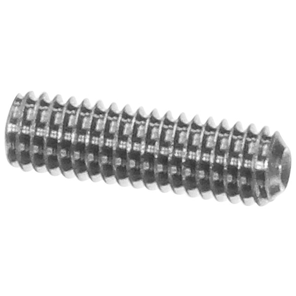 A close-up of a Univex screw with a hex head.