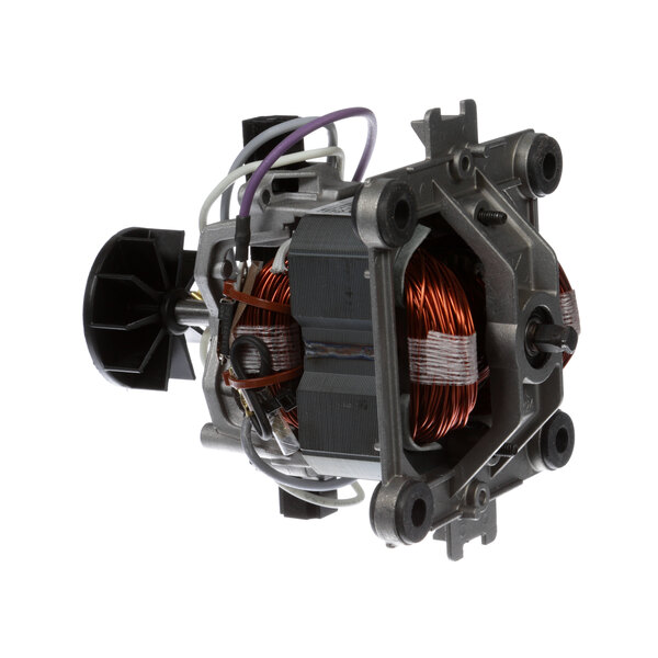 A Vitamix motor assembly with a wire harness.