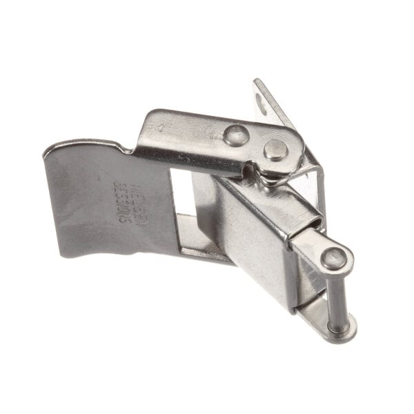 A metal locking latch for a fryer.