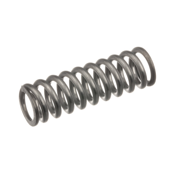 A close-up of a metal coil spring.