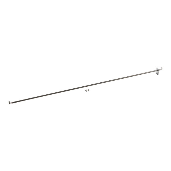 A long metal rod with screws for a Hatco strip warmer.