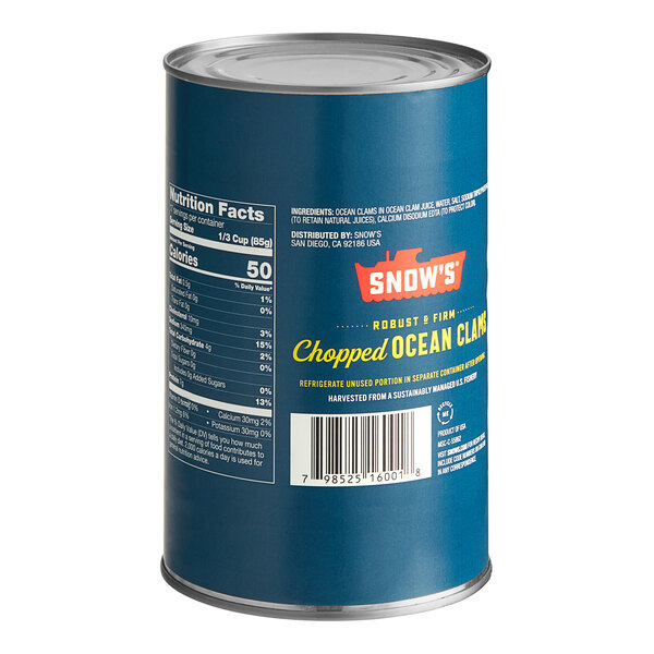 Snow's 51 oz. Chopped Ocean Clams staurantStore