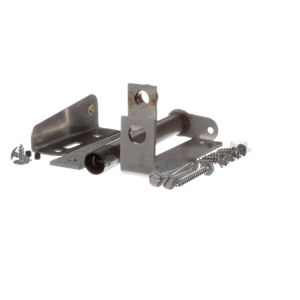 A Randell hinge assembly with metal parts, screws, and nuts.