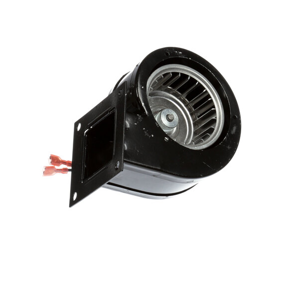 A black round Groen blower motor with a metal vent.